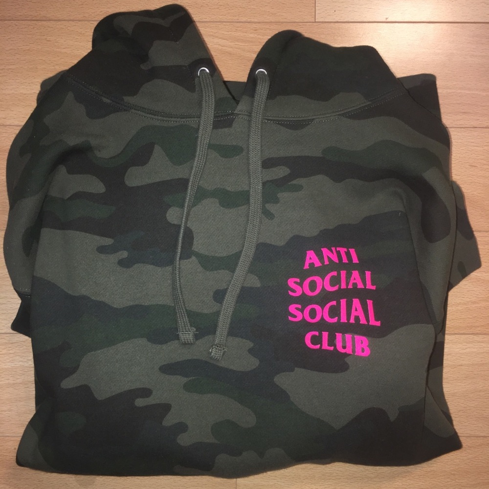 Anti Social Social Club Hoodie “Break Me Camo”